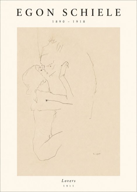 Schiele Lovers No1 - Plakát