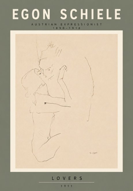 Schiele Lovers No6 - Plakát