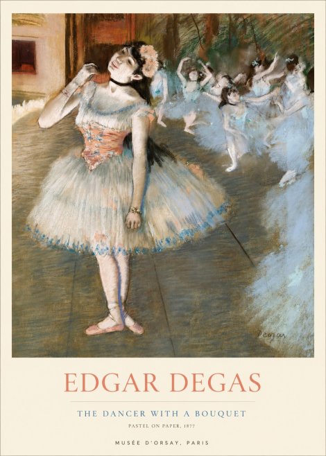 Edgar Degas The Dancer with a Bouquet No1 - Plakát