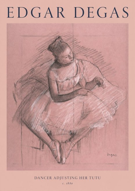 Edgar Degas Dancer Adjusting Her Tutu No1 - Plakát