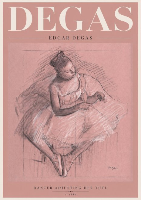 Edgar Degas Dancer Adjusting Her Tutu No5 - Plakát