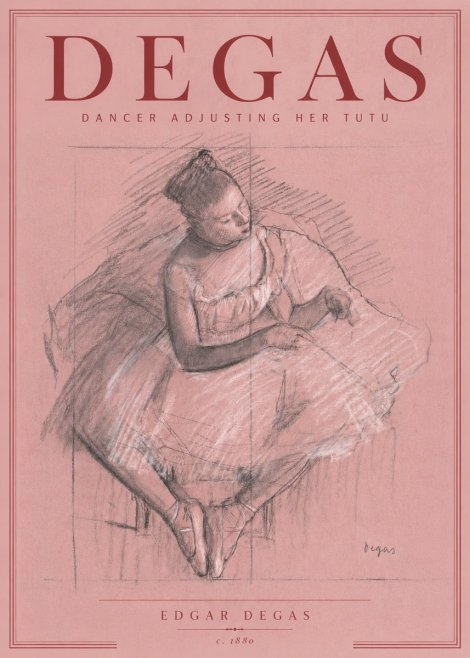 Edgar Degas Dancer Adjusting Her Tutu No6 - Plakát