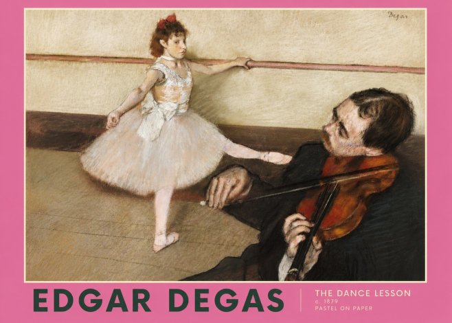 Edgar Degas The Dance Lesson No2 - Plakát