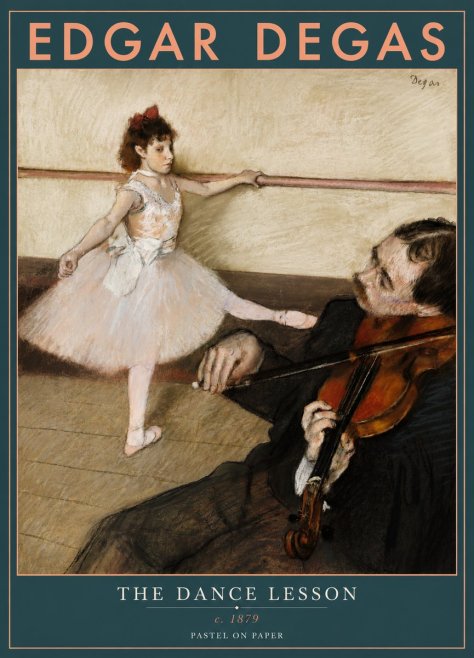 Edgar Degas The Dance Lesson No4 - Plakát