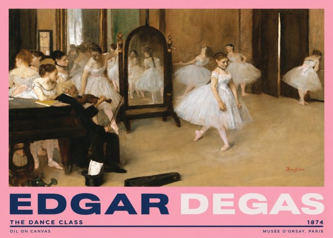 Edgar Degas The Dance Class II No2 - Plakát