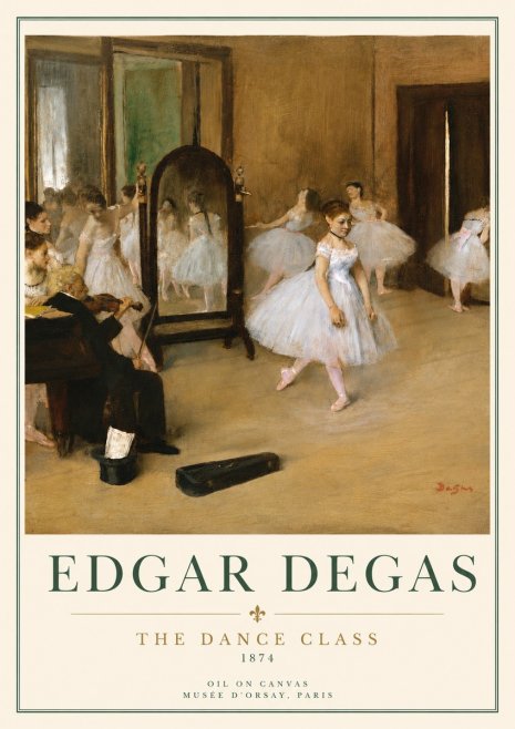 Edgar Degas The Dance Class II No3 - Plakát