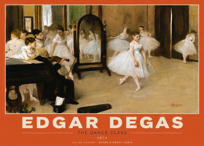Edgar Degas The Dance Class II No5 - Plakát