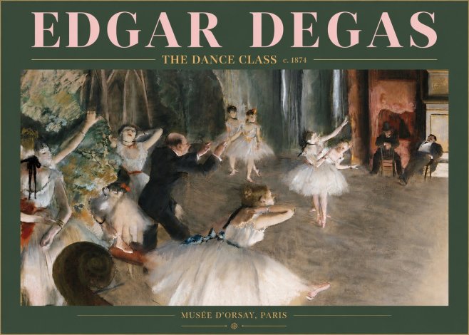 Edgar Degas The Dance Class III No3 - Plakát