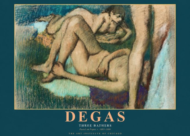 Edgar Degas Three Bathers No2 - Plakát
