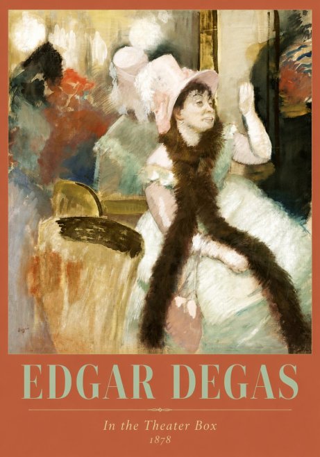 Edgar Degas In the Theater Box No2 - Plakát