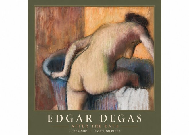 Edgar Degas After the Bath I No3 - Plakát