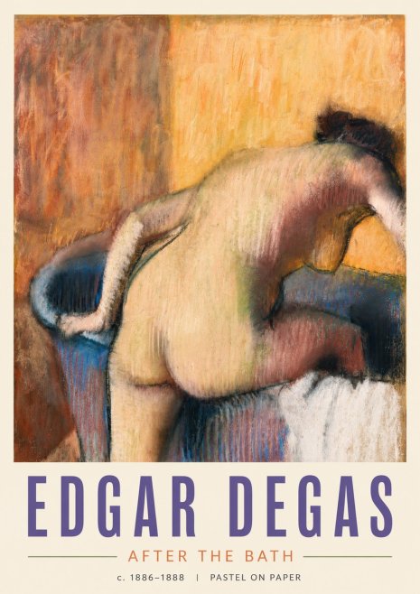 Edgar Degas After the Bath I No4 - Plakát