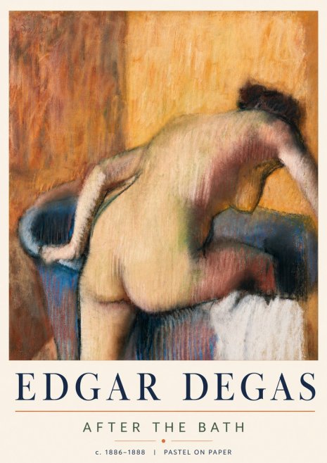 Edgar Degas After the Bath I No5 - Plakát