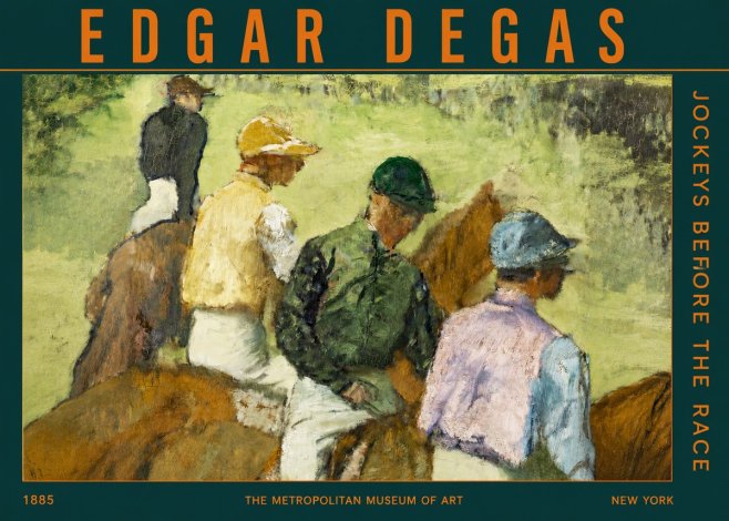 Edgar Degas Jockeys Before the Race No2 - Plakát