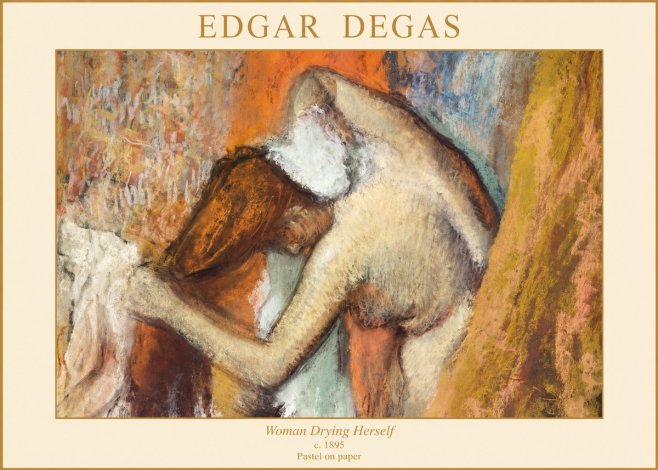 Edgar Degas Woman Drying Herself I No1 - Plakát