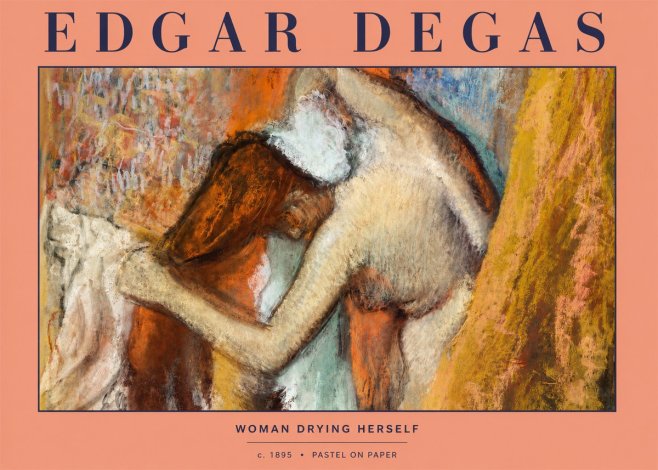 Edgar Degas Woman Drying Herself I No2 - Plakát
