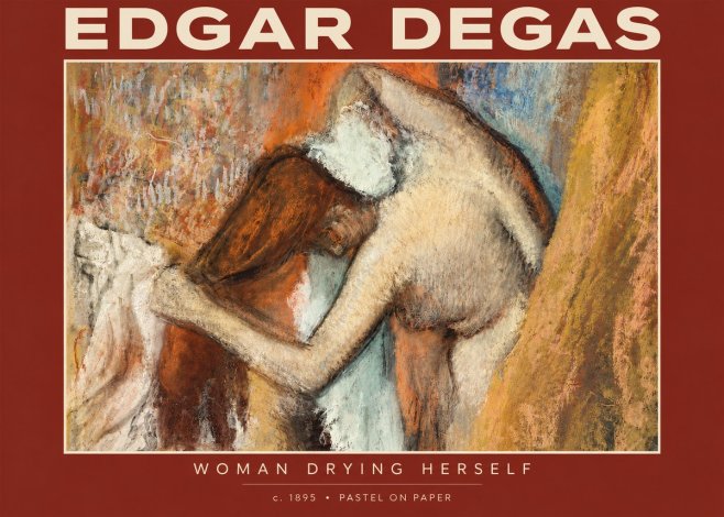 Edgar Degas Woman Drying Herself I No4 - Plakát