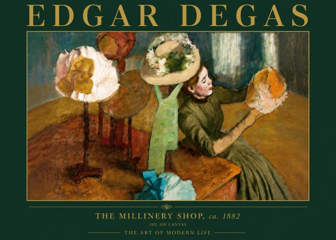 Edgar Degas The Millinery Shop, Ca. 1882 No4 - Plakát