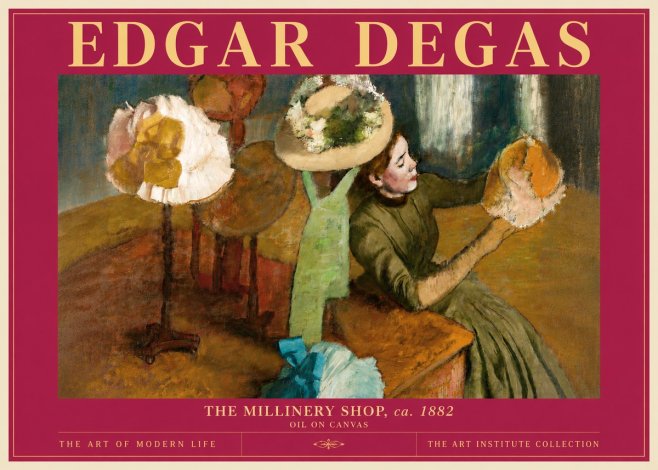Edgar Degas The Millinery Shop, Ca. 1882 No6 - Plakát