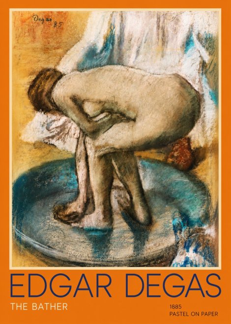Edgar Degas The Bather No2 - Plakát