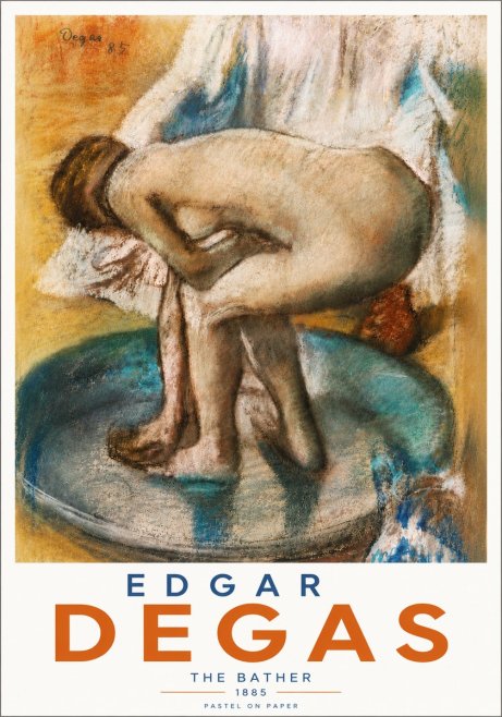 Edgar Degas The Bather No5 - Plakát
