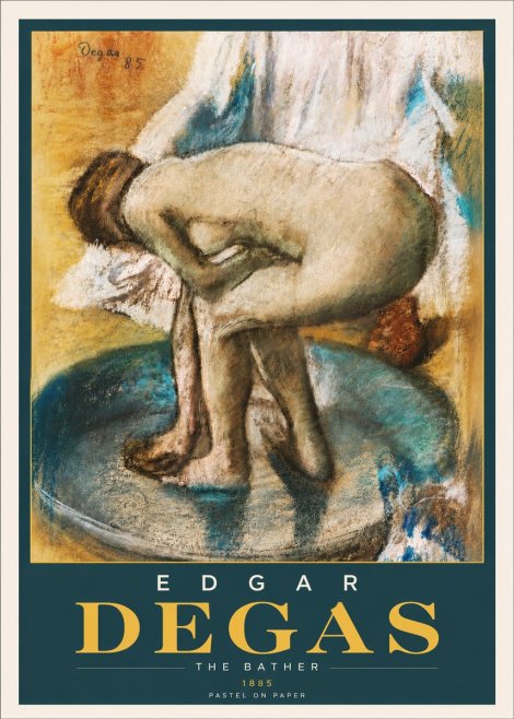 Edgar Degas The Bather No6 - Plakát