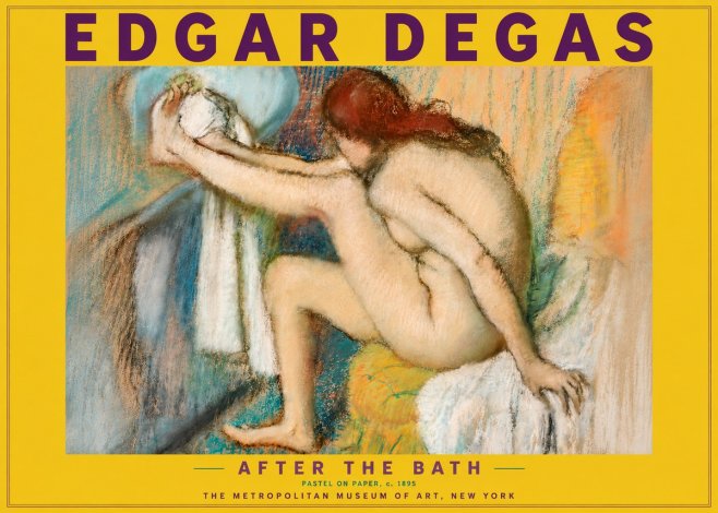 Edgar Degas After the Bath II No4 - Plakát