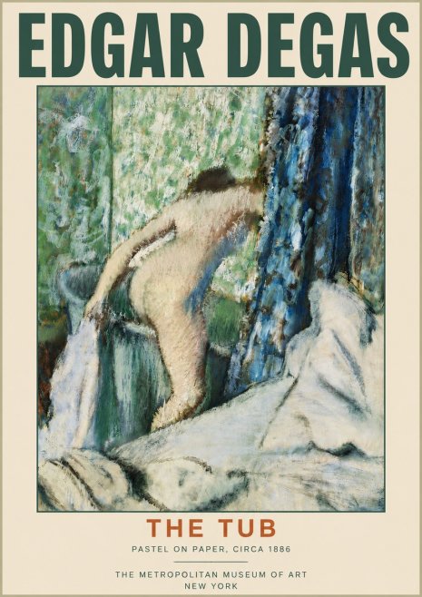 Edgar Degas The Tub No3 - Plakát