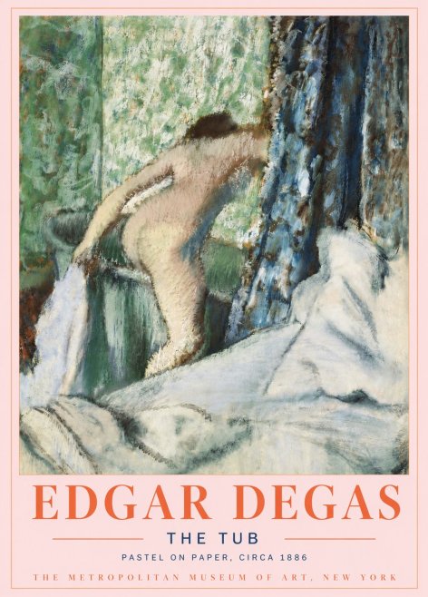 Edgar Degas The Tub No4 - Plakát