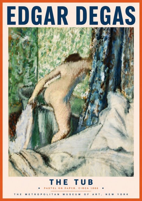 Edgar Degas The Tub No6 - Plakát