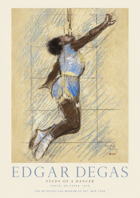 Edgar Degas Study of a Dancer No1 - Plakát