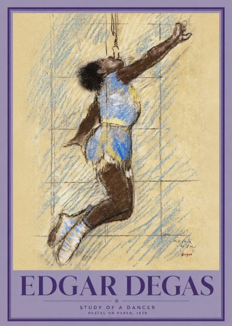 Edgar Degas Study of a Dancer No2 - Plakát