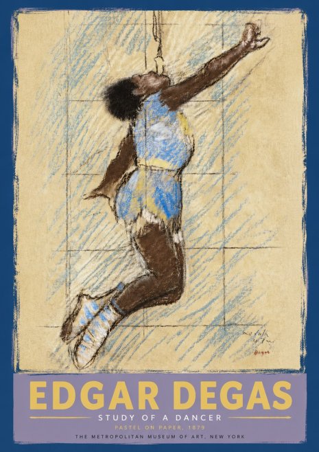Edgar Degas Study of a Dancer No5 - Plakát