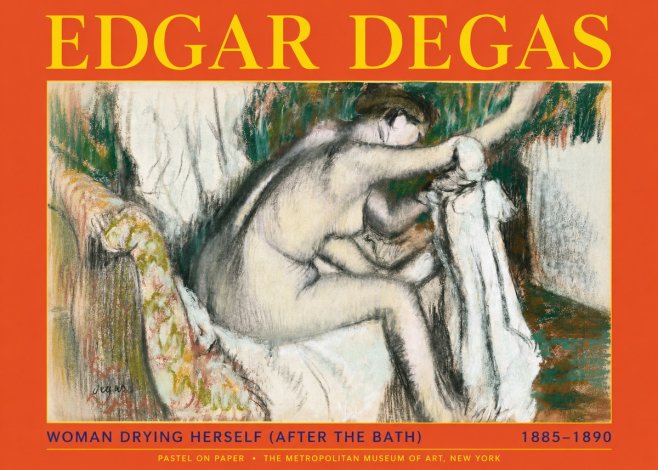 Edgar Degas Woman Drying Herself (After the Bath) No2 - Plakát