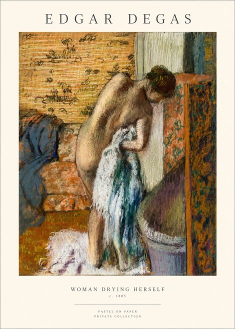 Edgar Degas Woman Drying Herself II No1 - Plakát