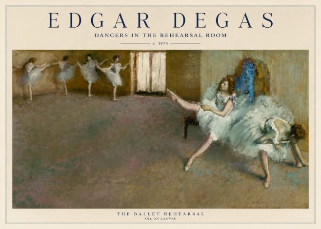 Edgar Degas The Ballet Rehearsal No1 - Plakát