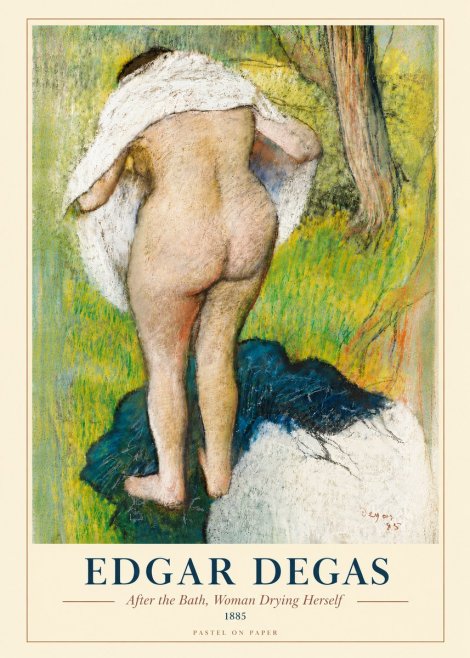 Edgar Degas After the Bath, Woman Drying Herself No5 - Plakát