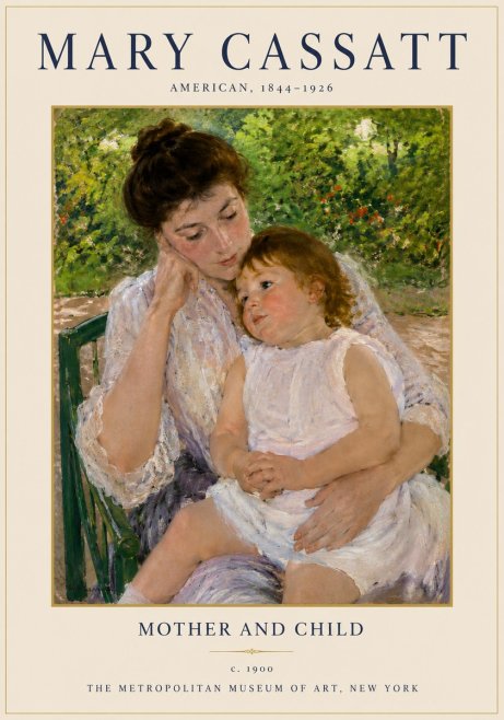 Mary Cassatt Mother and Child I No3 - Plakát