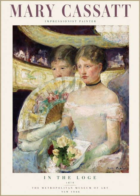 Mary Cassatt In the Loge No2 - Plakát