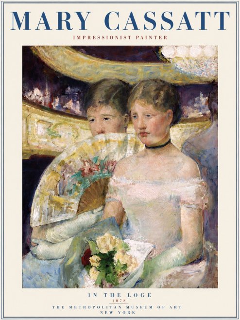 Mary Cassatt In the Loge No3 - Plakát