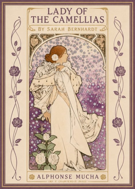 Mucha Lady of the Camellias No2 - Plakát