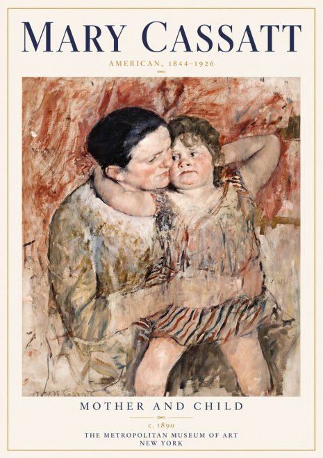 Mary Cassatt Mother and Child II No6 - Plakát