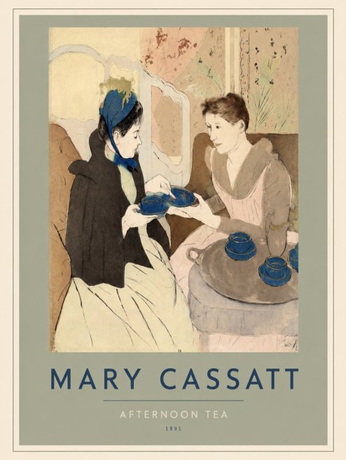 Mary Cassatt Afternoon Tea No2 - Plakát
