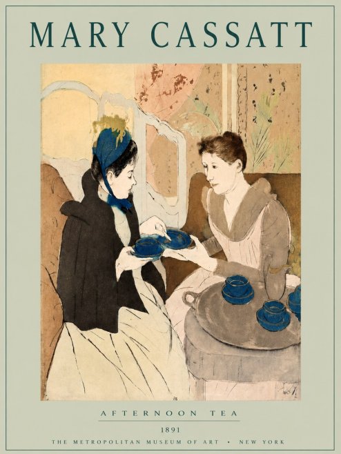 Mary Cassatt Afternoon Tea No4 - Plakát
