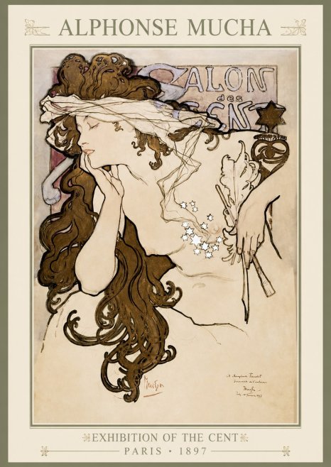 Mucha Salon Des Cent No1 - Plakát