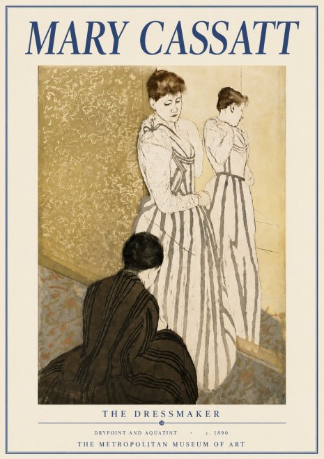 Mary Cassatt The Dressmaker No6 - Plakát