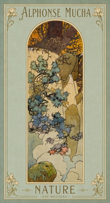 Mucha Nature No4 - Plakát