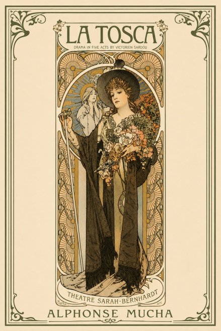 Mucha La Tosca No2 - Plakát