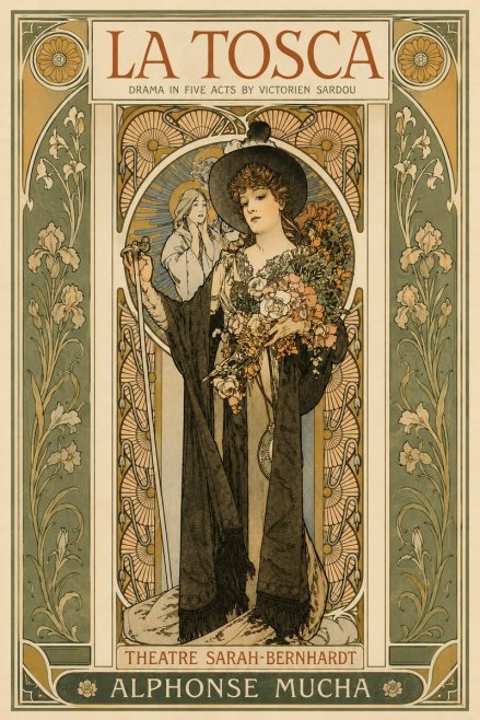 Mucha La Tosca No3 - Plakát