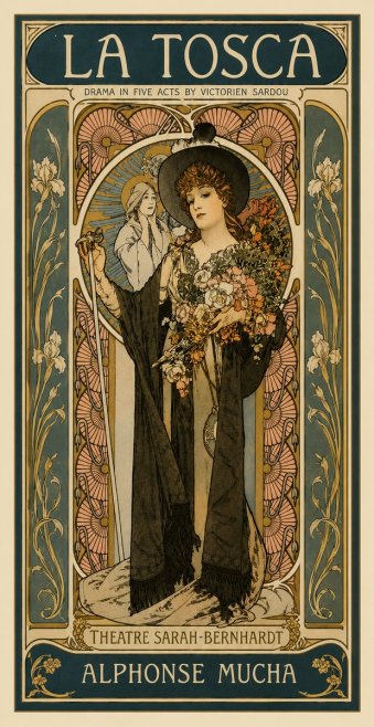 Mucha La Tosca No4 - Plakát